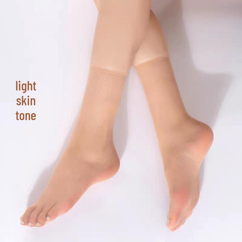 SK Invisible Seamless Crystal Silk Ultra-Thin Transparent Short Socks for Summer