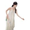 Women's 2024 Summer Floral Sleeveless Dress: New Chinese-French Style