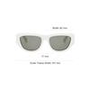 Celine Square Acetate Sunglasses With Logo Men sunglasses White CL40278U25A