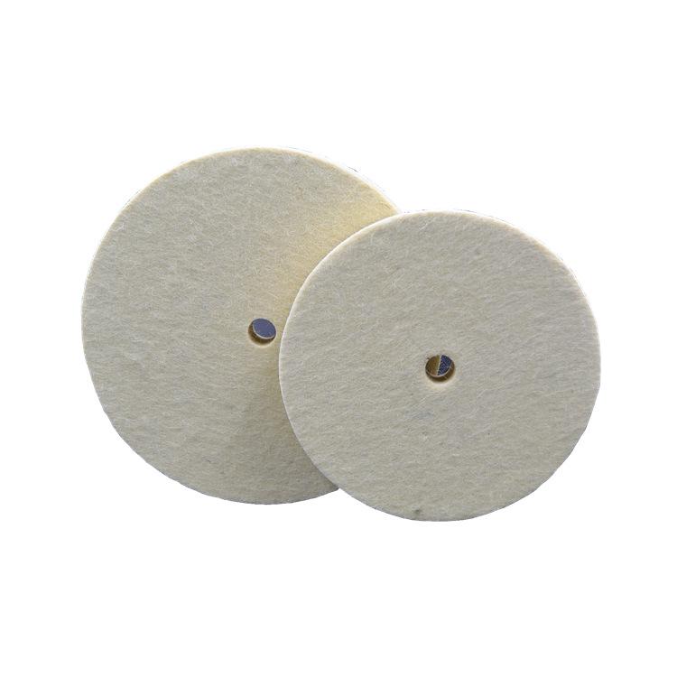 High-Density Wool Felt Polishing Wheel for Metal, Glass & Plastic - 15mm