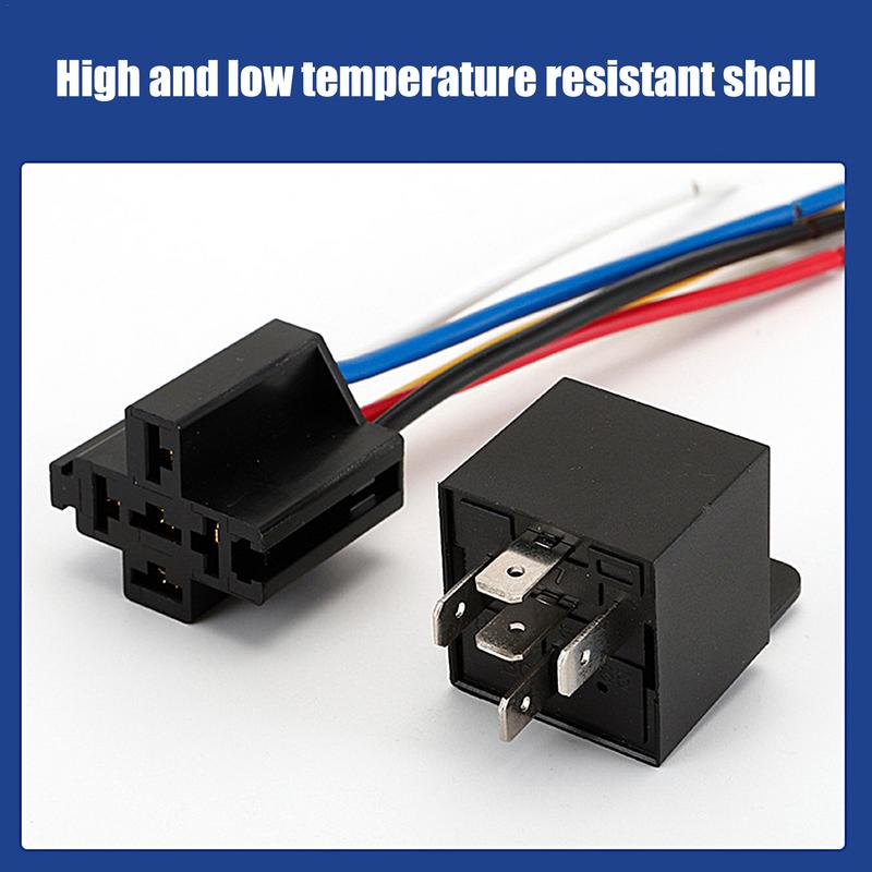 Automotive Relay Waterproof Conversion Start Dc Relay 40 Amp Waterproof Relay Harness Set For Cars Household Appliances