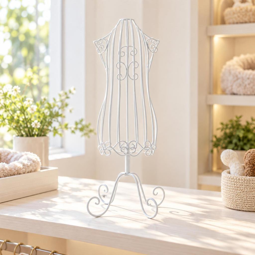 Freestanding Pet Clothing Display Rack Stable with Weighted Base