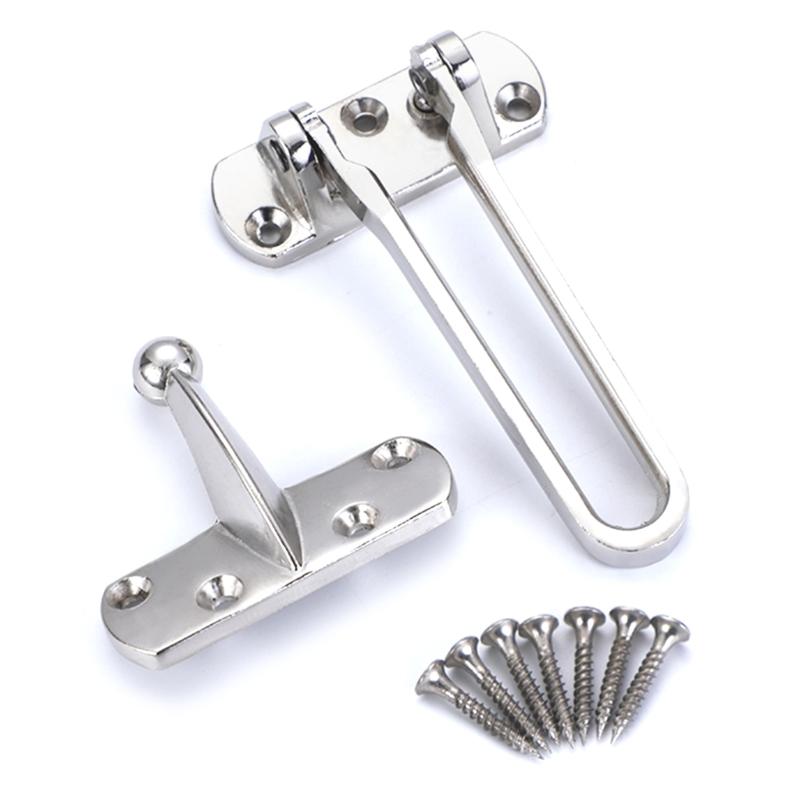 

Heavy Duty Swing Bar Lock Antitheft Door Buckles Zincs Alloy Latches Guard Clasp for Home Security Hotel Apartment 1