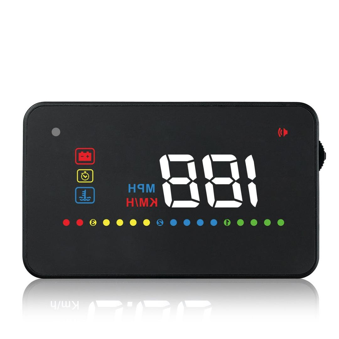 

Цифровой автомобильный HUD проекционный дисплей OBD2 GPS Спидометр Проекция сигнала превышения скорости