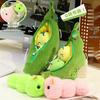 Edamame Pea Pod Plush Pillow Doll - Cute Children's Cushion Toy Gift