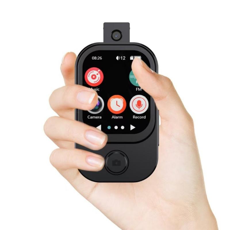 Multifunctional MP4 Player 180° Rotating Lens Frequency Radio Recording Radio 5.3 Touch Display Cable Support