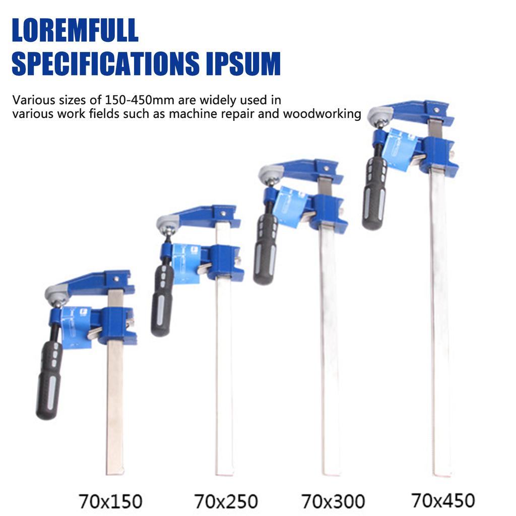 6/10/12/18palcová sada dřevosvěrek Rychloupínací a jednoruční ovládání Nástroj pro těžké tyčové svěrky Rozpěrka pro zpracování dřeva