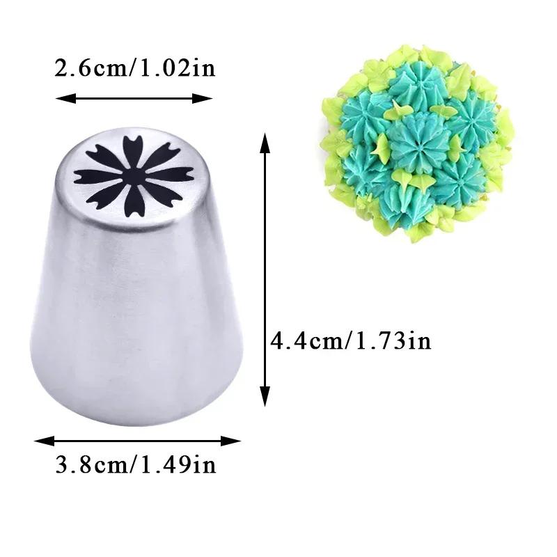 Cake Decorating Tools Flower Icing Piping Nozzle Cream Cupcake Baking Accessories 3pcs Icing Rose Pastry Nozzles