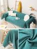 European Solid Color Chenille Sofa Towel for Living Room French Style Home Decoration Sofa Cover Couch Cover Tassel Edge 180