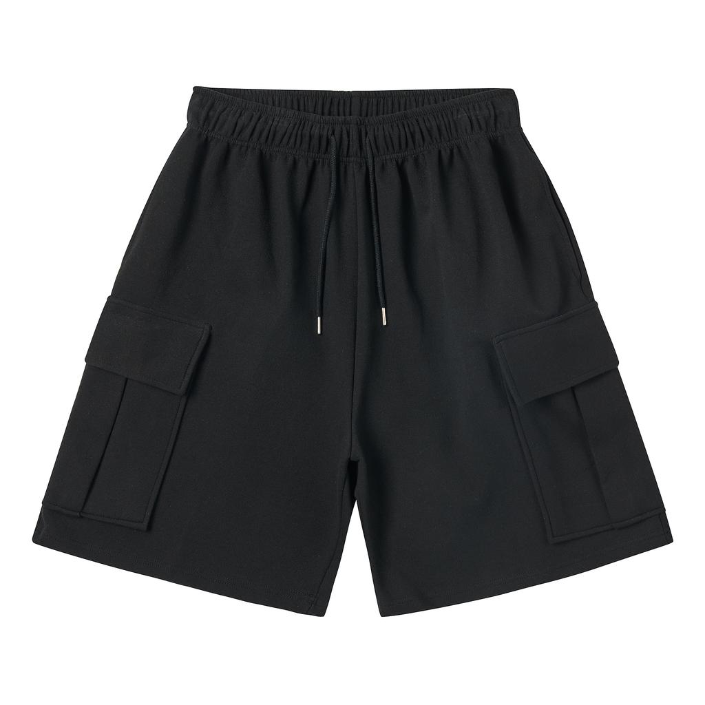 Akesi Cargo Bermuda Sweat Shorts Black