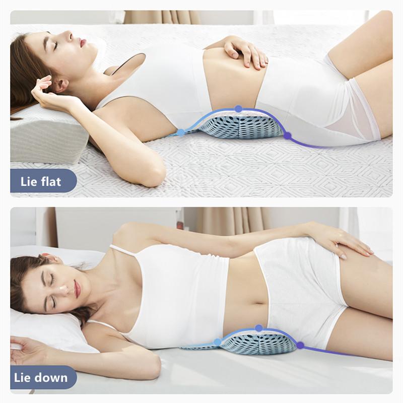 3D Lumbar Pillow Sleep Lumbar Intervertebral Disc Breathable Lumbar Support Cushion Pregnant Women Sleep Lumbar Support
