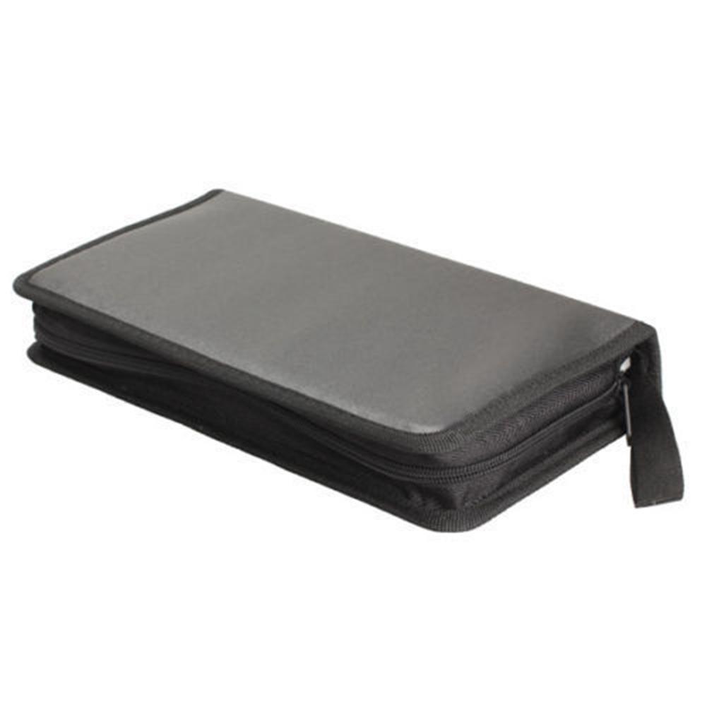 Portable Zipper DVD CD Holder 80pcs Capacity Storage Pouch Bag Double-side CD DVD Storage Sleeve Case Wallet Album Storage Case