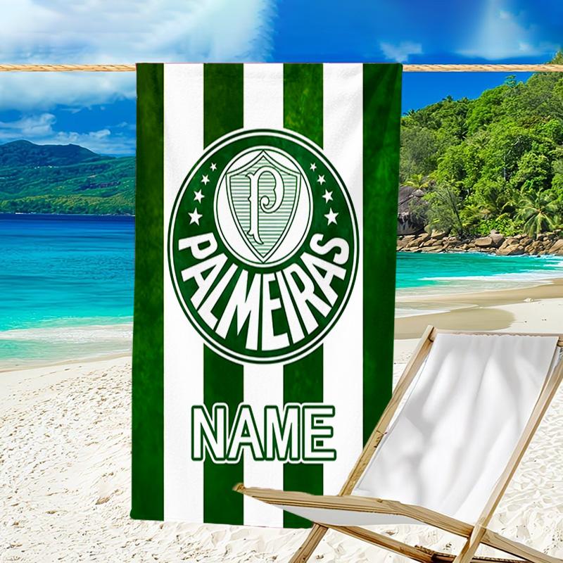 1pc Football22 Beach Towel with Custom Name, Beach/Swimming/Bath/Picnic/Camping Towel, Suitable for Seaside Beaches