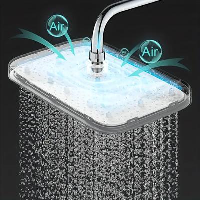 Cabezal de Ducha Presurizado de Salida de Agua Grande de 13 Pulgadas Calentador de Agua Panel Grande Rociador Superior Accesorios para Baño del Hogar
