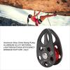 20KN Rock Climbing Pulley Rock Climbing Pulley Aluminum Alloy Lightweight Portable Heavy Duty Single Fixed Swing Pulley