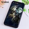 Krajews Snow Wolf Howlf Animal Phone Case Cover For iPhone 17 Air 16 15 14 Plus 12 13 Pro Max Coque Fundas