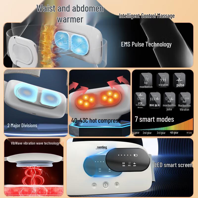 HEZHENG Smart Heated Waist Massager