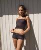 FEELS LIKE SUMMER Polka Dot Micro Shorts (Black)