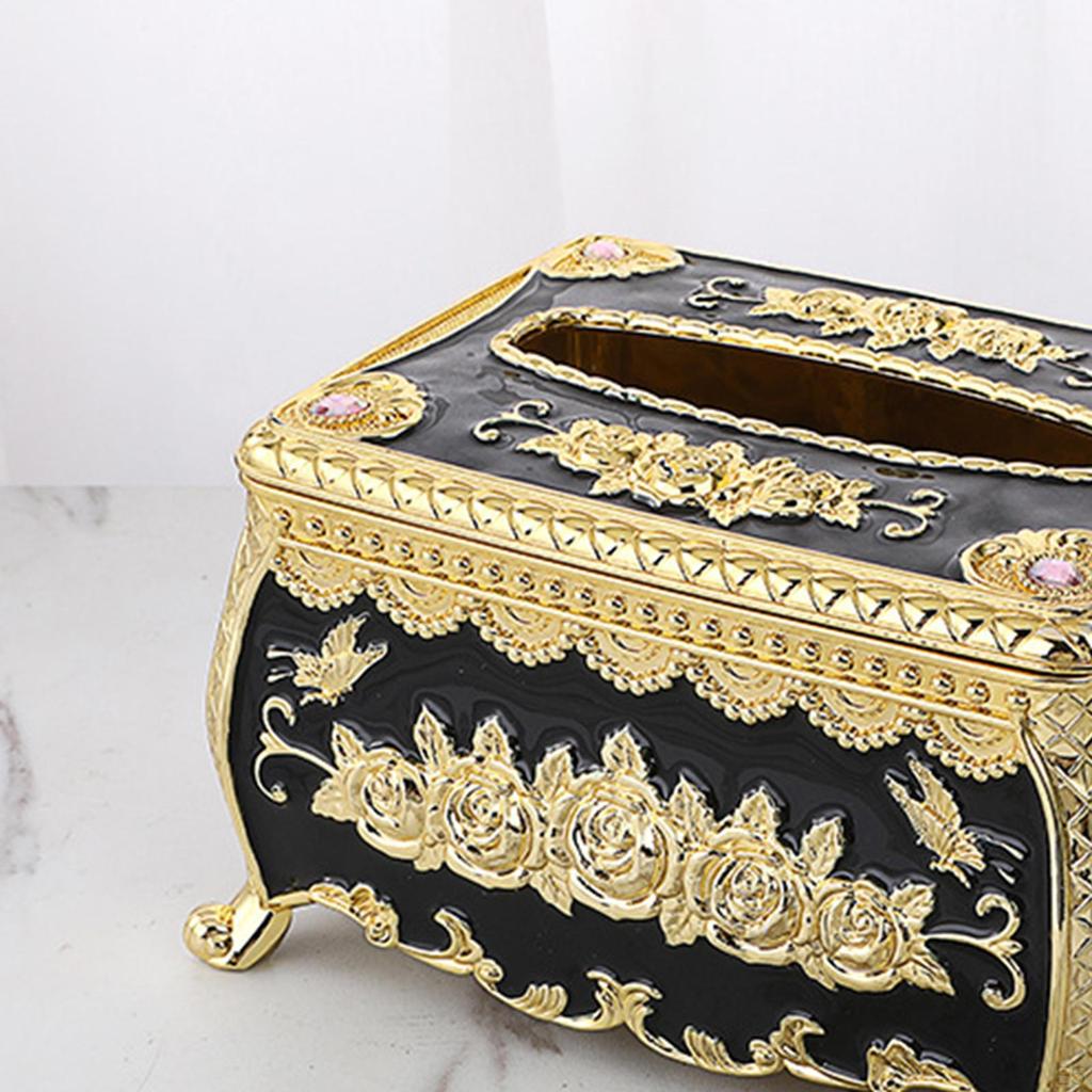 Acrylic Tissue Decor Elegant Design Luxury Napkin Organizer for Kitchen Bathroom Office Living Room