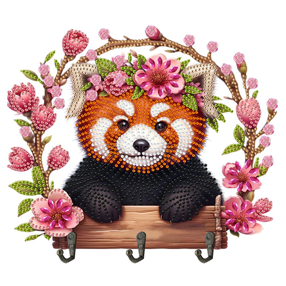 

Animal Wood DIY Diamond Painting Hooks Creative Handmade Gift for Various Occasions for Wall Decoration and Space-Saving Storage