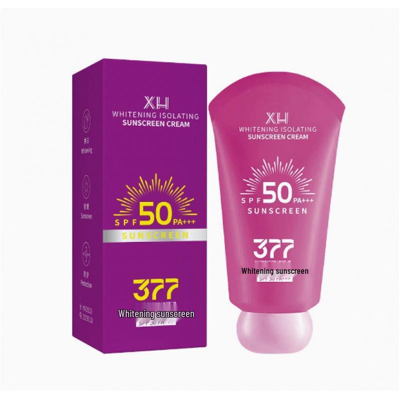 377 Whitening Primer Waterproof Sunscreen Spray - Sweatproof, Concealing, Student-Specific Lotion