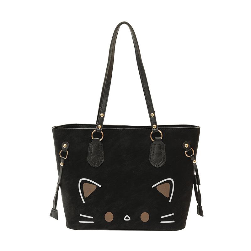

New largecapacity versatile simple shoulder portable autumn and winter tote bag premium texture shoulder bag