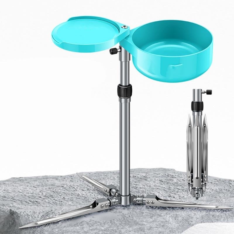 Transportable Aluminum Fishing Brasket Highlighting Constructed in Attract Tray for Stable Comfortable Outdoor Angling