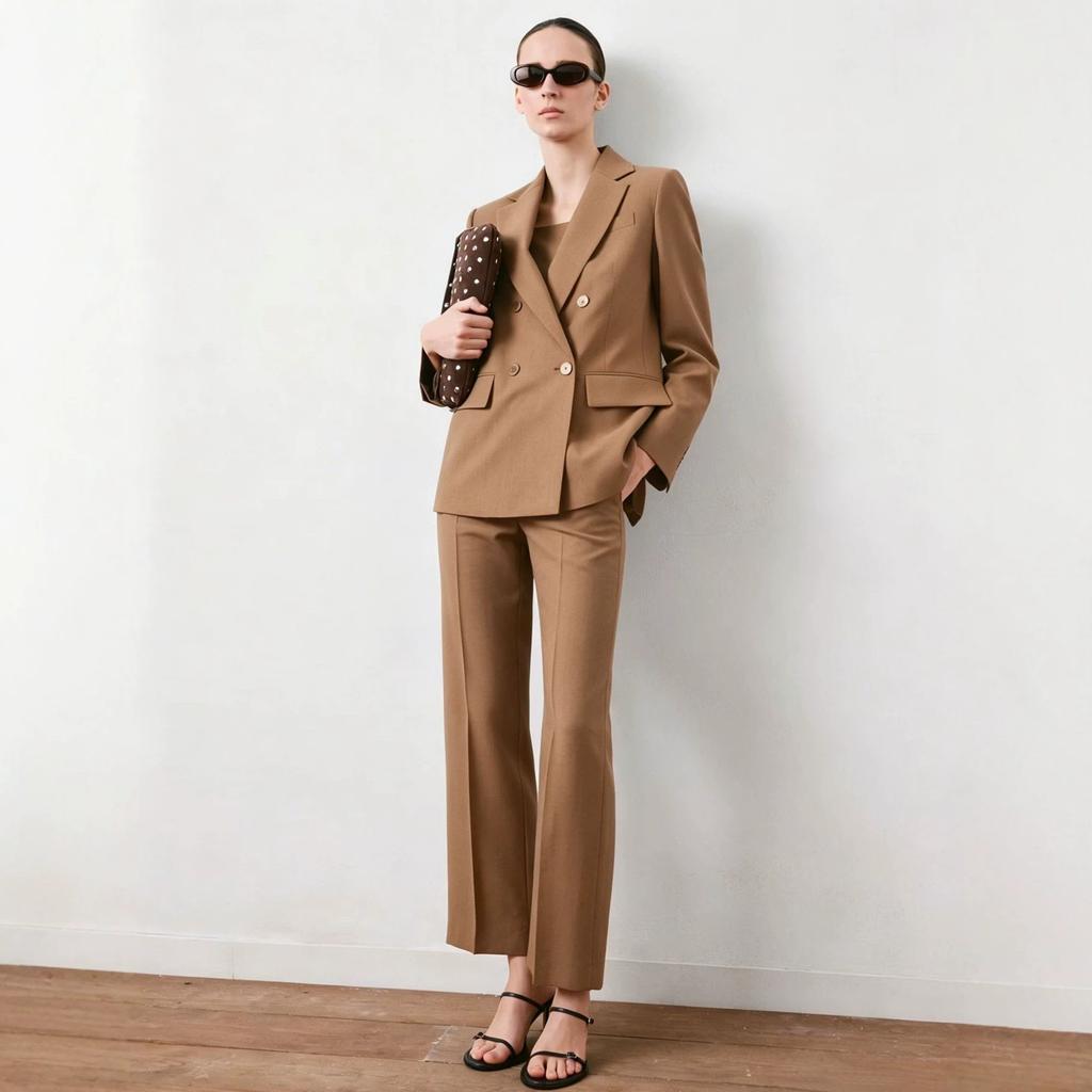 2026 New European and American Style Temperament Commuter V-neck Loose Women's Two-piece Set