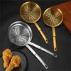 Stainless Steel Skimmer Spoon with Heat Resistant Handle Strainer Ladle Large Colander for Straining and Blanching