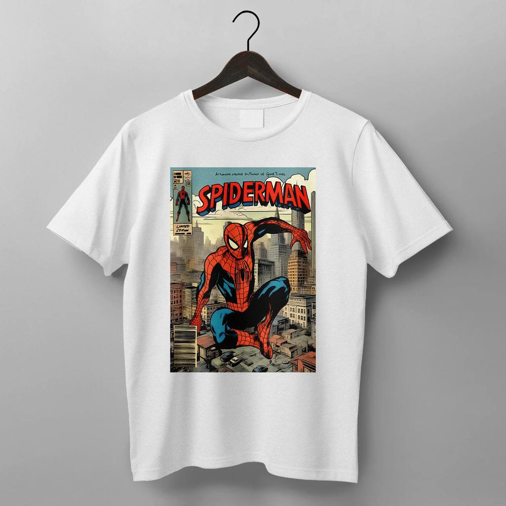 2026 Spiderunisex Brand New Day Movie T Shirt Tom Holland Peter Parker New Suit New York City Skyline Forgotten Identity Retro