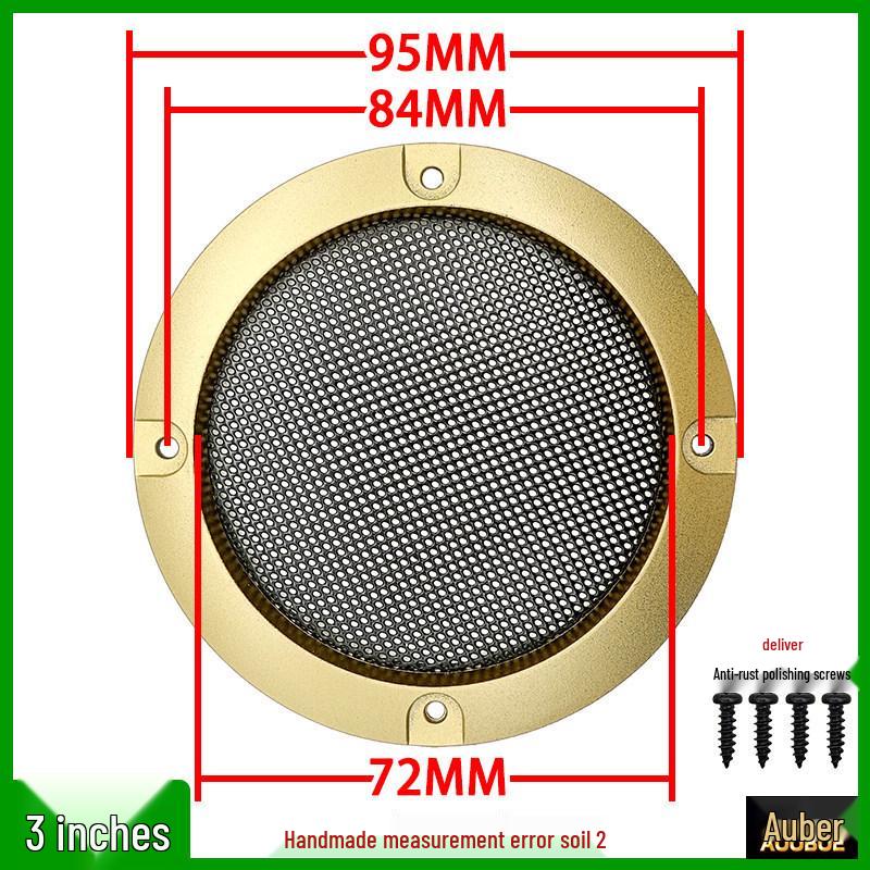 Metal Mesh Speaker Grille Dust Cover for Car Speakers (2" to 10")