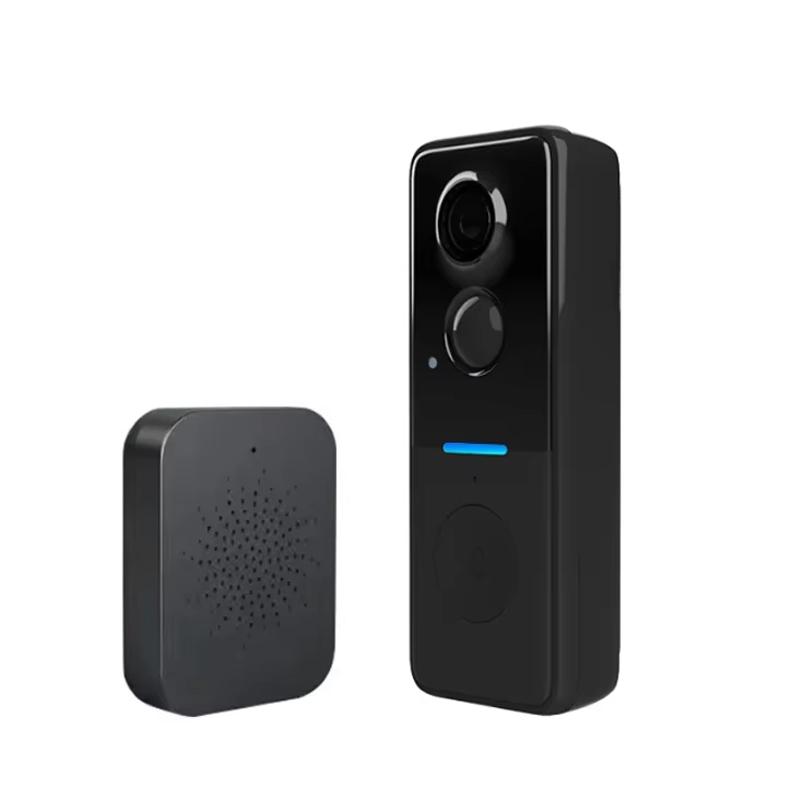 Tuya WiFi Doorbell with Solar Rain Cover Wireless Video Doorbell Camera PIR Motion Detection Outdoor Door Bell Video Intercom