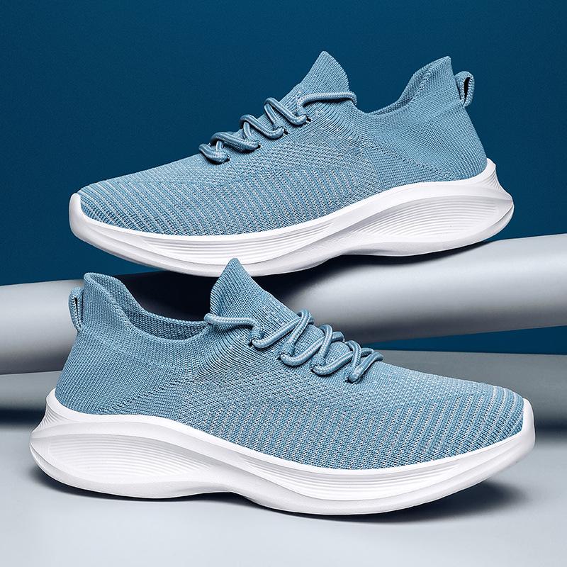 Breathable fly-woven couple socks shoes casual sports shoes men and women lightweight running couple shoes