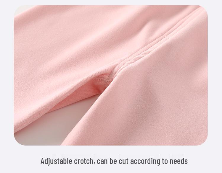 High-Waisted Baby Plush Long Johns Set - Warm Autumn/Winter Underwear for Boys & Girls