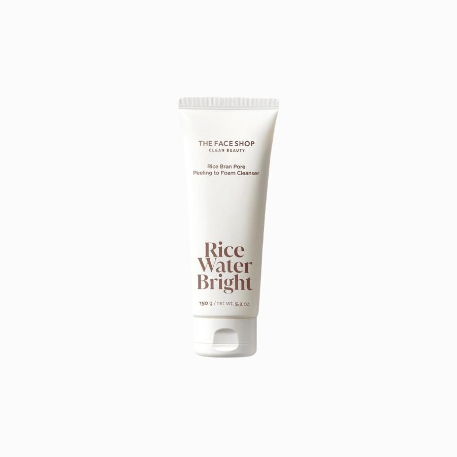 The Face Shop Rice Bran Bright Pore Peeling To Foam Cleanser 150mL