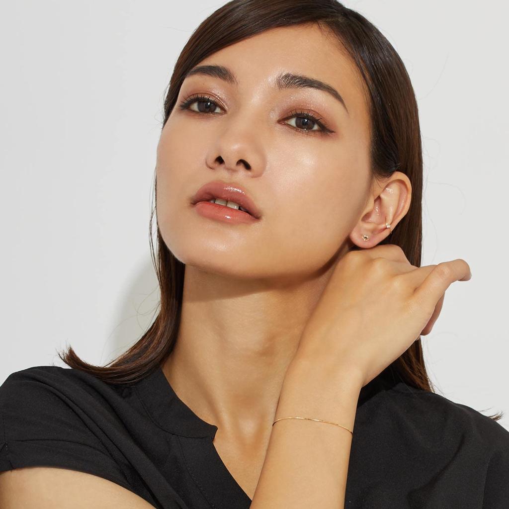 Lala Christie 18K Gold Snake Chain Width Weight Length Bracelet, 0.69-0.75mm, 1.3g, 18cm, Lb97-0005-yg