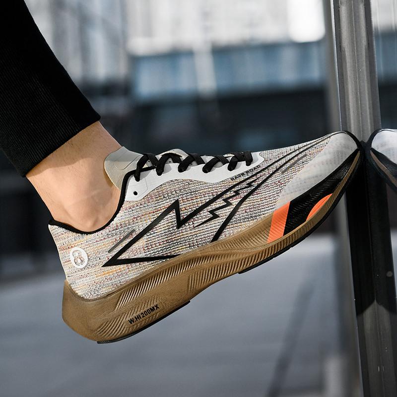 YRZL Men's Sneakers Comfortable Running Shoe Breathable Sport Shoes Non Slip Outdoor Mens Sneakers Trekking Jogging Male Shoes