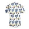 Men'S Casual Loose Short Sleeved Shirt Fashion Printed Shirt Top