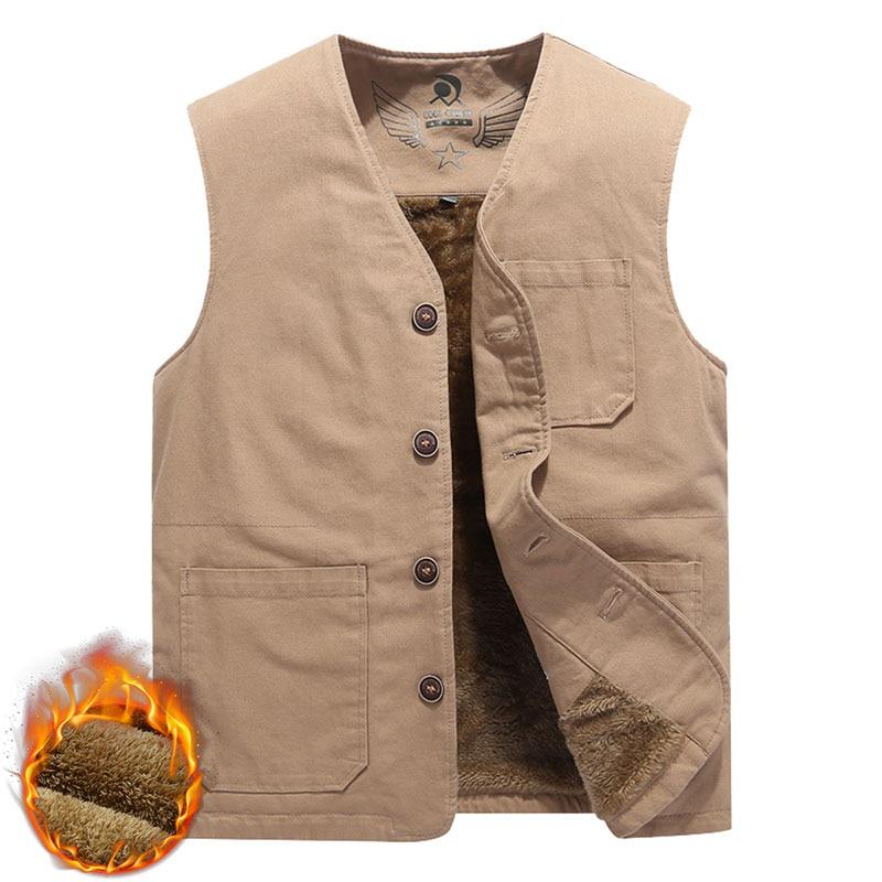 Jaycargogo Men Waistcoat Thick Cotton Hooded Casual Weekend Jacket Vest Jaycargogo Men Waistcoat Thick Cotton Hooded Casual Weekend Jacket Vest