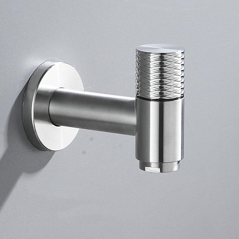 Nickel 304 Stainless Steel Washing Machine Faucet Black Wall Mounted Outdoor Exterior Garden Bibcock Bath Toilet Mop Pool Taps