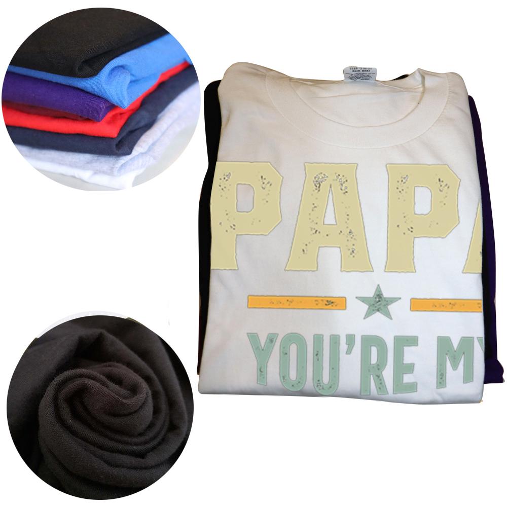 Papa Is My Favorite Print T-shirts Summer Short Sleeve Tees Casual Tops Male Father's Day T-shirt Funny Papa Tshirt Men Clothing