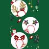 Santa Claus Headband Elk Hair Hoop Elastic Xmas Tree Headbands Christmas Photo Prop for Creative Holiday Party Headpiece
