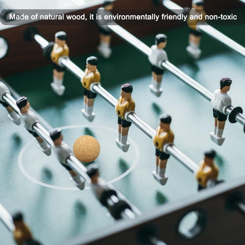 1/6/12Pcs 36mm Table Football Cork Solid Wood Foosball Table Soccer Ball Fussball Football Machine Replacement Accessories