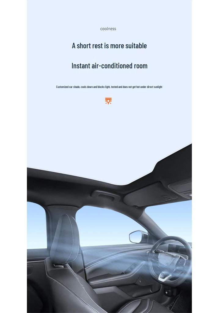 Ford Mustang Huan Cai Ice Crystal Sunroof Sunshade Canopy