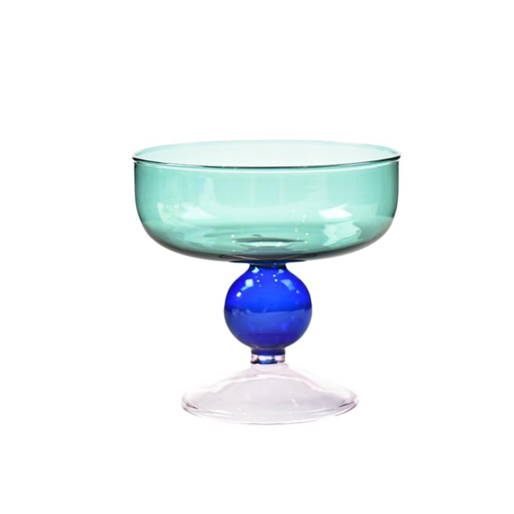 Hohe Füße Glas Eisbecher 270 ML Dessertschale Exquisite Obstsalatschale Café