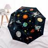 1pc Space Exploration Automatic Umbrella   Auto Open/Close Folding Umbrella with  8 Rib Frame, 3 Fold Compact Umbrella for Men & Women, 107