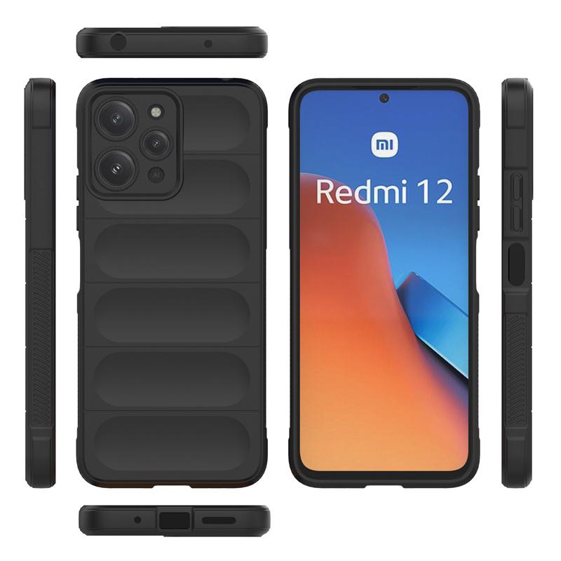Für Redmi 12 Hülle Abdeckung Xiaomi Redmi 12 Capas Handy Bumper Rückseite Armor Stoßfest Weich TPU Objektiv Schutzhüllen Redmi 12