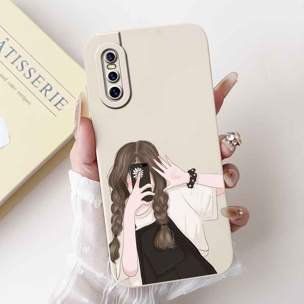 For vivo V15 Pro 6.39" Case Luxury Cat Cute Soft Silicone Back Cover For Vivo V15 Pro VIVO 1818 Fashion Girl Protective Cases