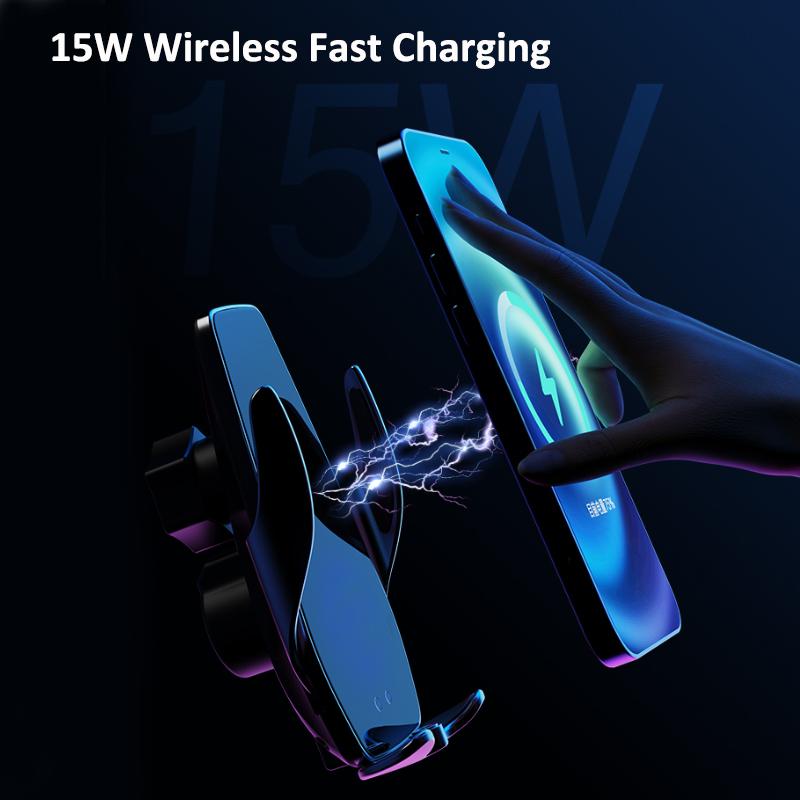 Car Phone Holder 15W Fast Charging Wireless Support  For BMW X5 F15 X6 F16 Mount Screen Mobile Phone
