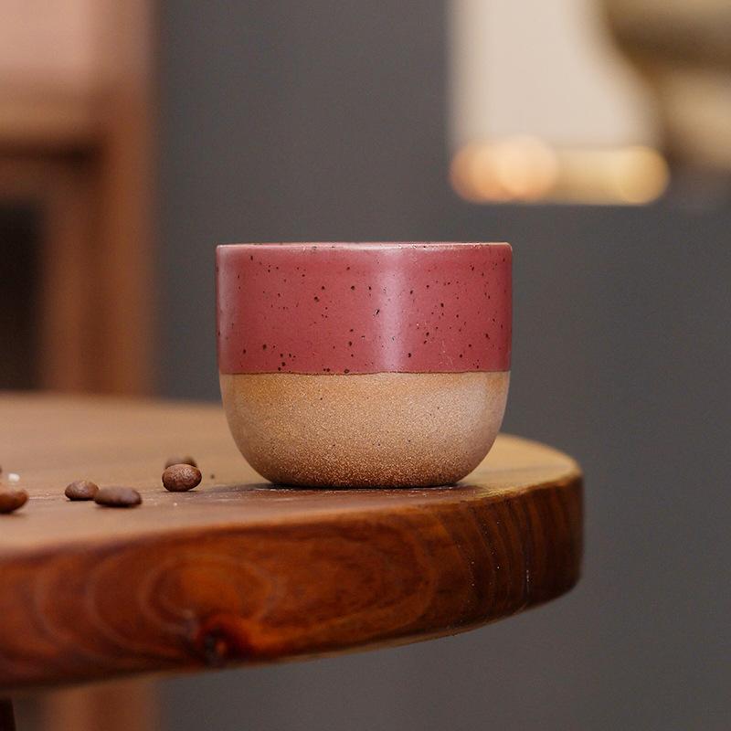 Handmade Coarse Pottery Matt Kiln-Changed Ceramic Latte Coffee Cup Creative Retro Master Cup Kung Fu Teacup